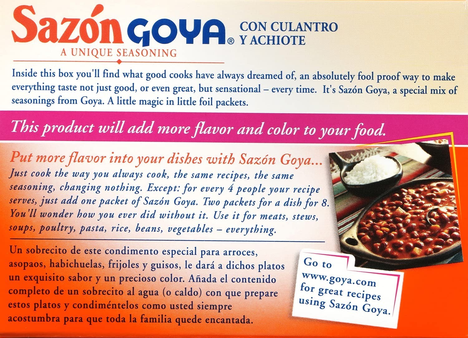 Culinary Magic: Sazón Seasoning with Coriander & Annatto, 1.41 oz (2-Pack)