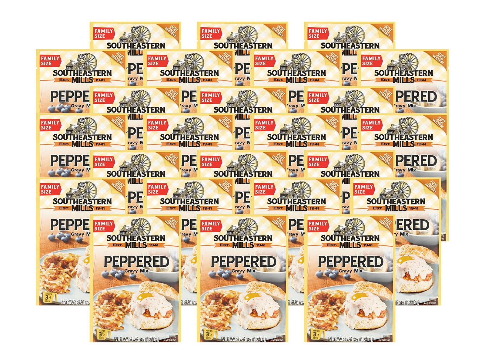 Southeastern Mills Gravy Mix Packet, Peppered Gravy Mix, Makes 3 ½ Cups of Gravy