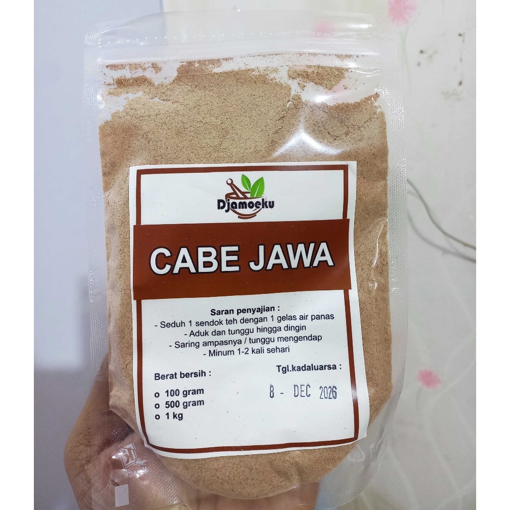 Long Pepper Powder 100g Natural Indonesian Spice Herbal Aroma