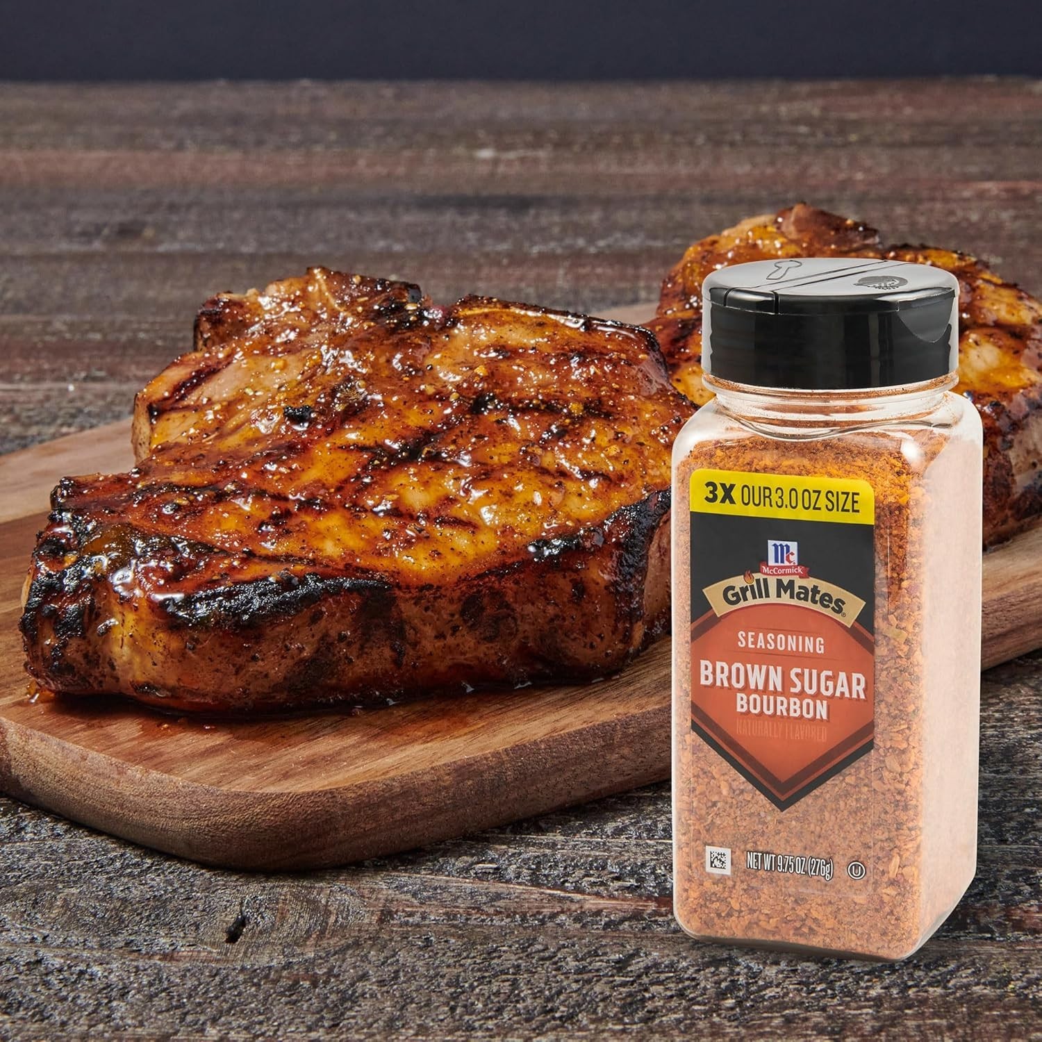 No MSG Brown Sugar Bourbon Seasoning – 9.75 oz Bottle for Flavorful Meals