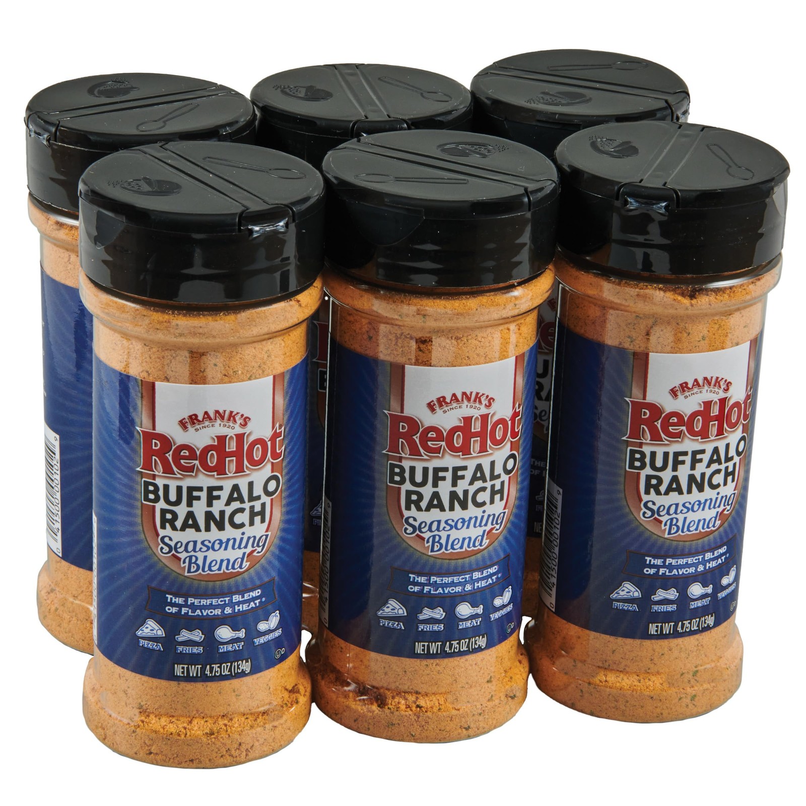 Frank’s RedHot Buffalo Ranch Seasoning Blend, 4.75 oz (Pack of 6)
