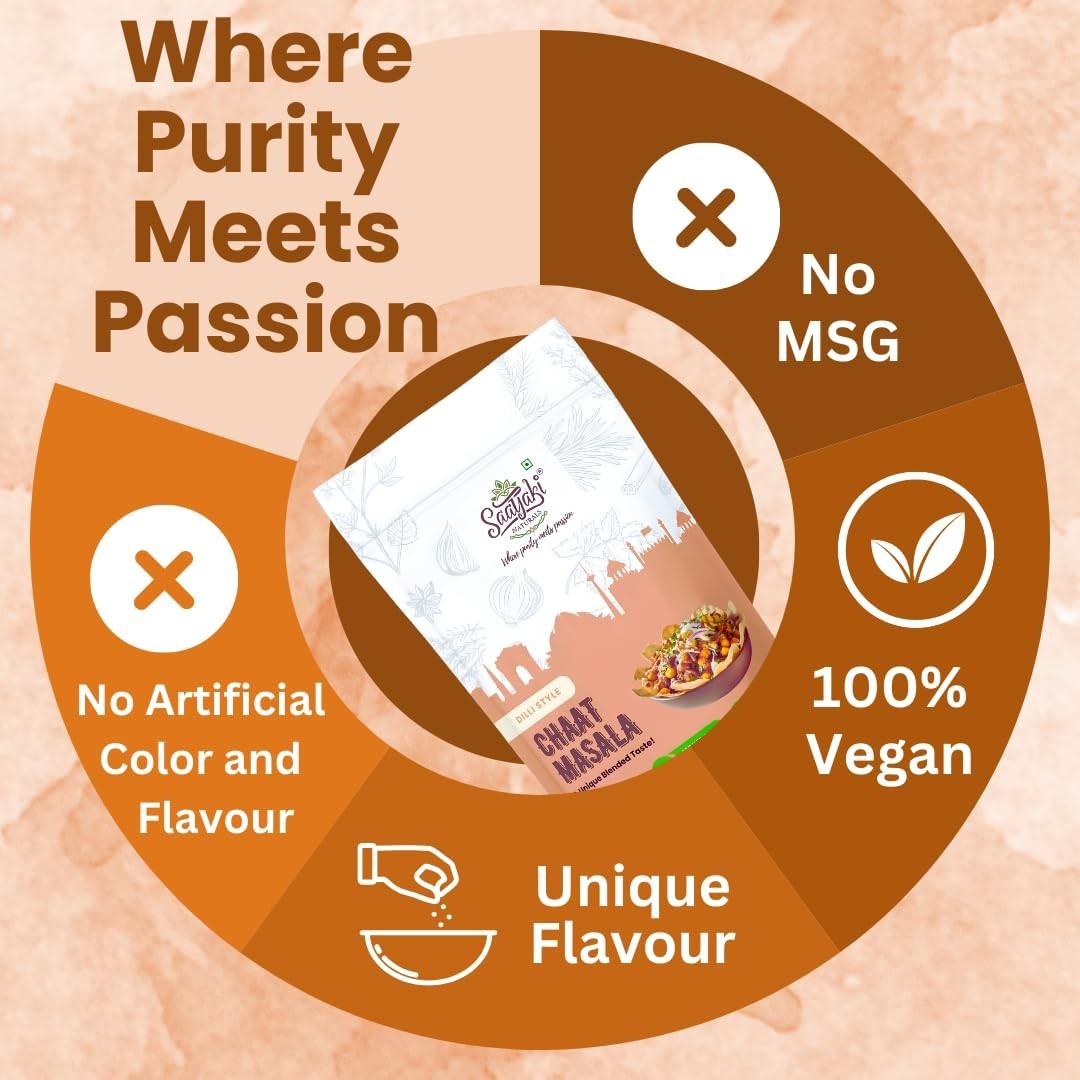 SAATYAKI NATURALS DILLI CHAAT MASALA 50g