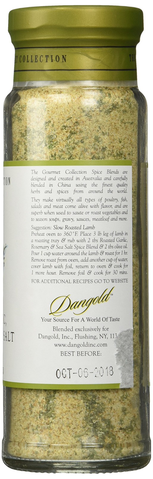 The Gourmet Collection Spice Blends Roasted Garlic, Rosemary & Sea Salt Blend