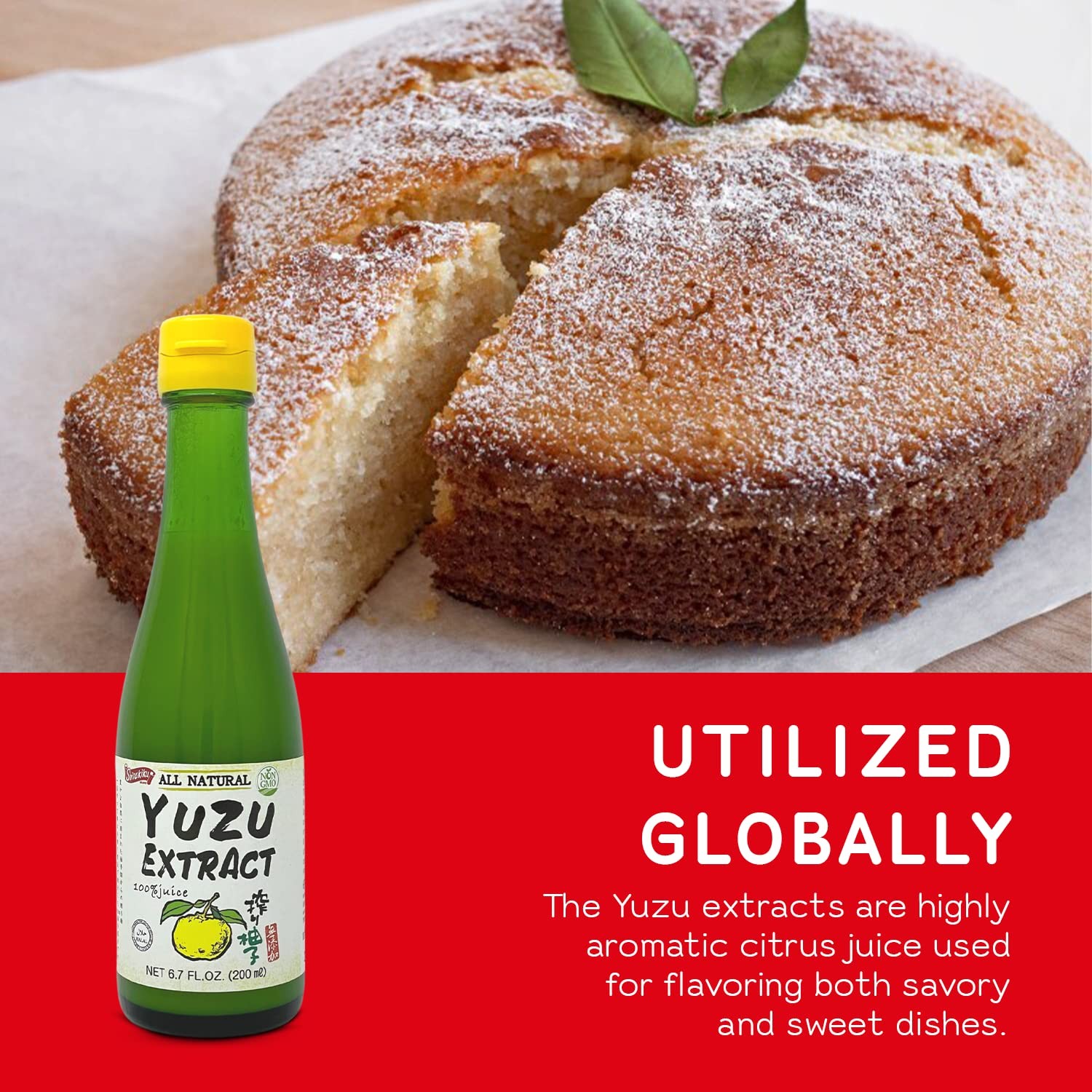 Shirakiku Yuzu Extract – Pure Yuzu Juice – 6.76 Fl Oz for Baking Drinks