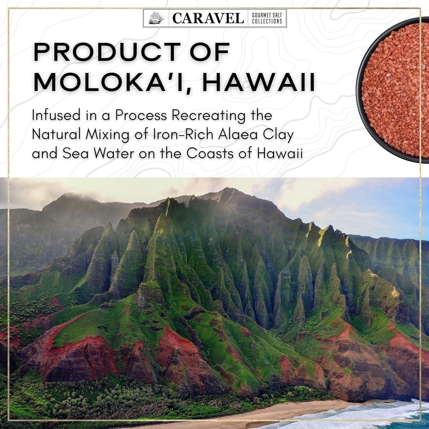 Pacific Sea Salts 2-pack – Hawaiian Alaea Red & Black Lava – Infused With Bak…