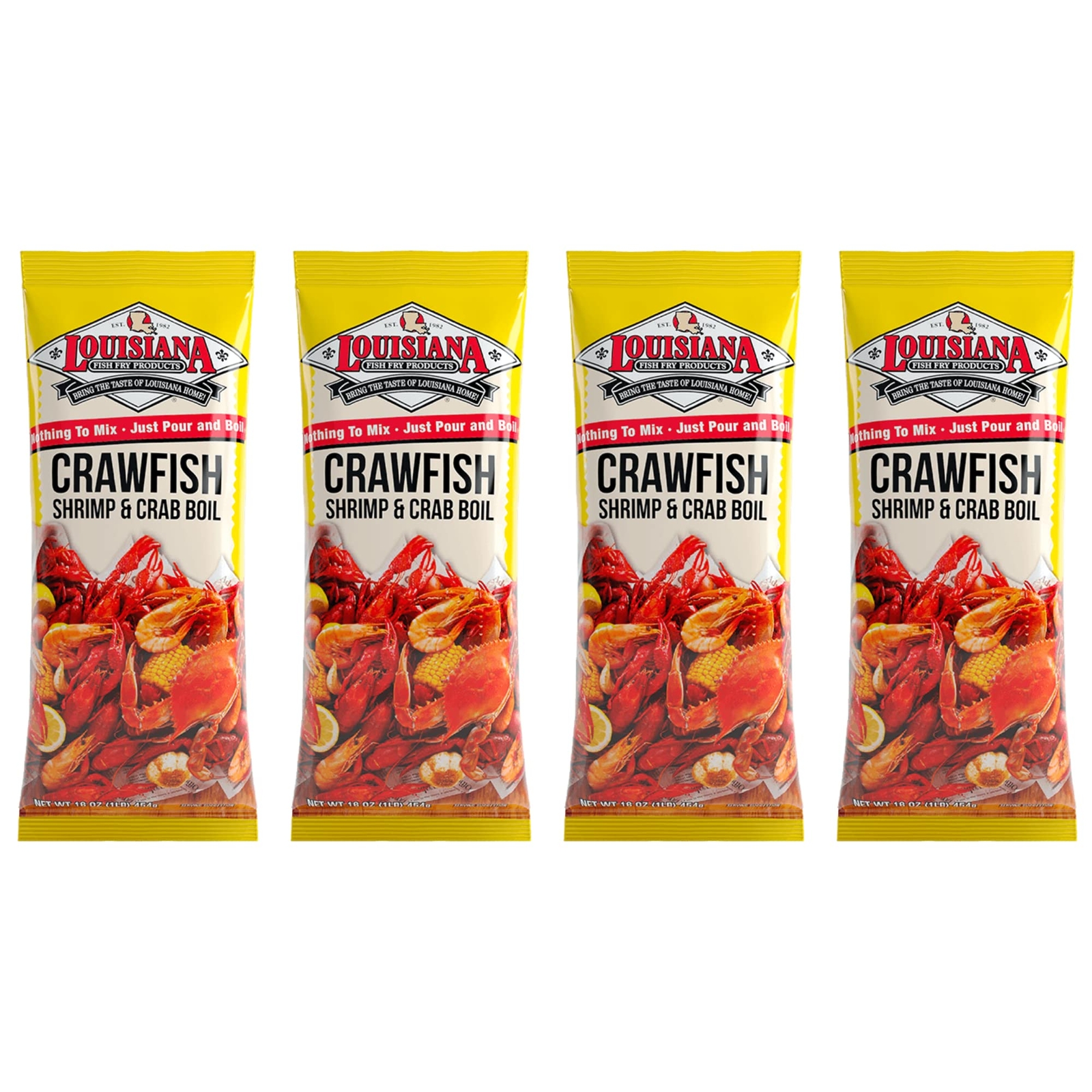 Louisiana Crawfish Shrimp & Crab Boil Seasoning 16oz (4pk)
