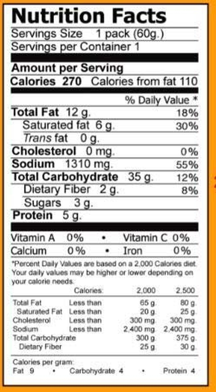 MAMA Instant Noodles Artificial Pork Flavor,30 Pkgs.x 2.12 Oz.(60g)
