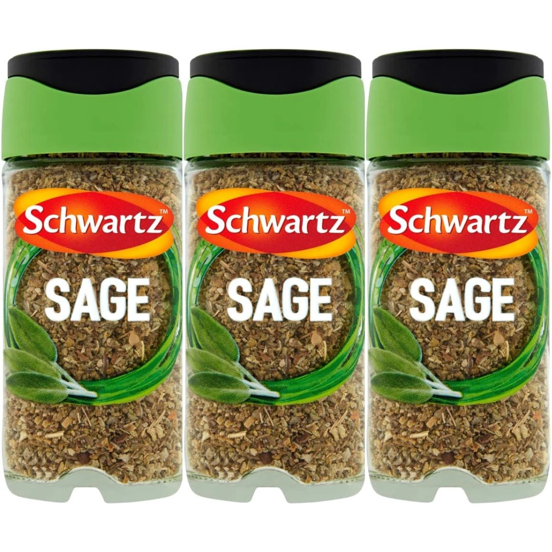 Schwartz Sage 10g / 0.35oz Hand Picked Premium Dried Herb Seasoning (Set Of 3)