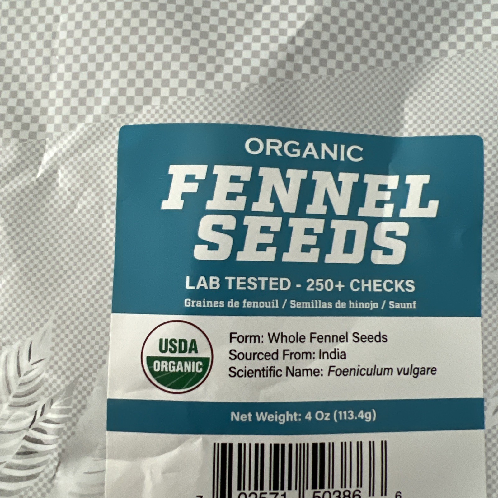SpiceProfile Organic Fennel Seeds -4 Ounces