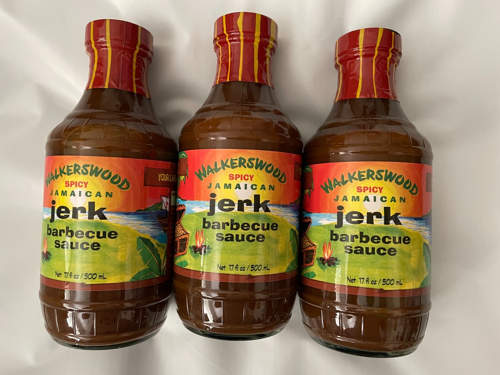 Walkerswood Spicy Jamaican Jerk Barbecue BBQ Sauce 17 oz (Pack of 3) – Authentic