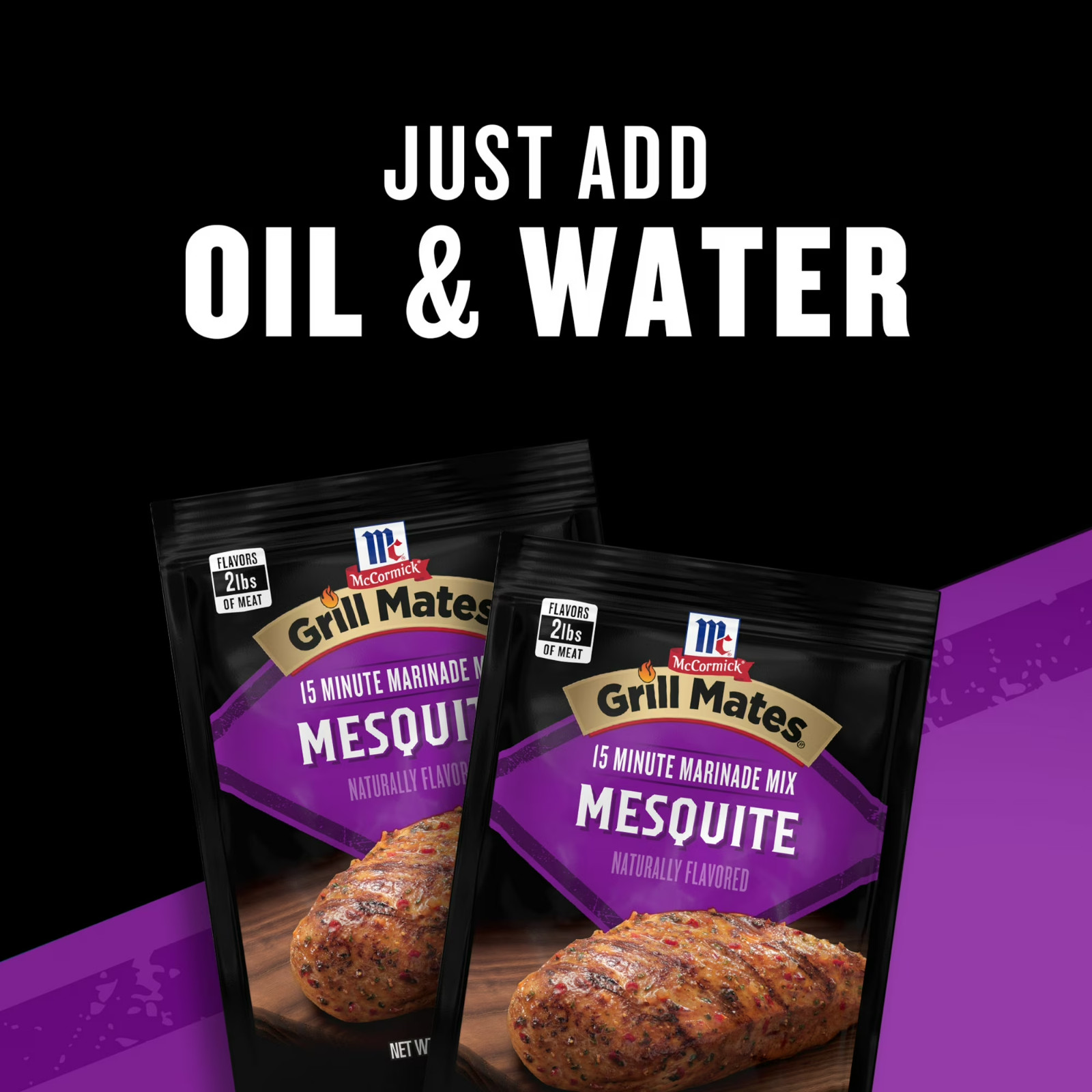 McCormick Grill Mates Mesquite 15 Minute Marinade Mix (Pack of 6 – 1.06oz Each)