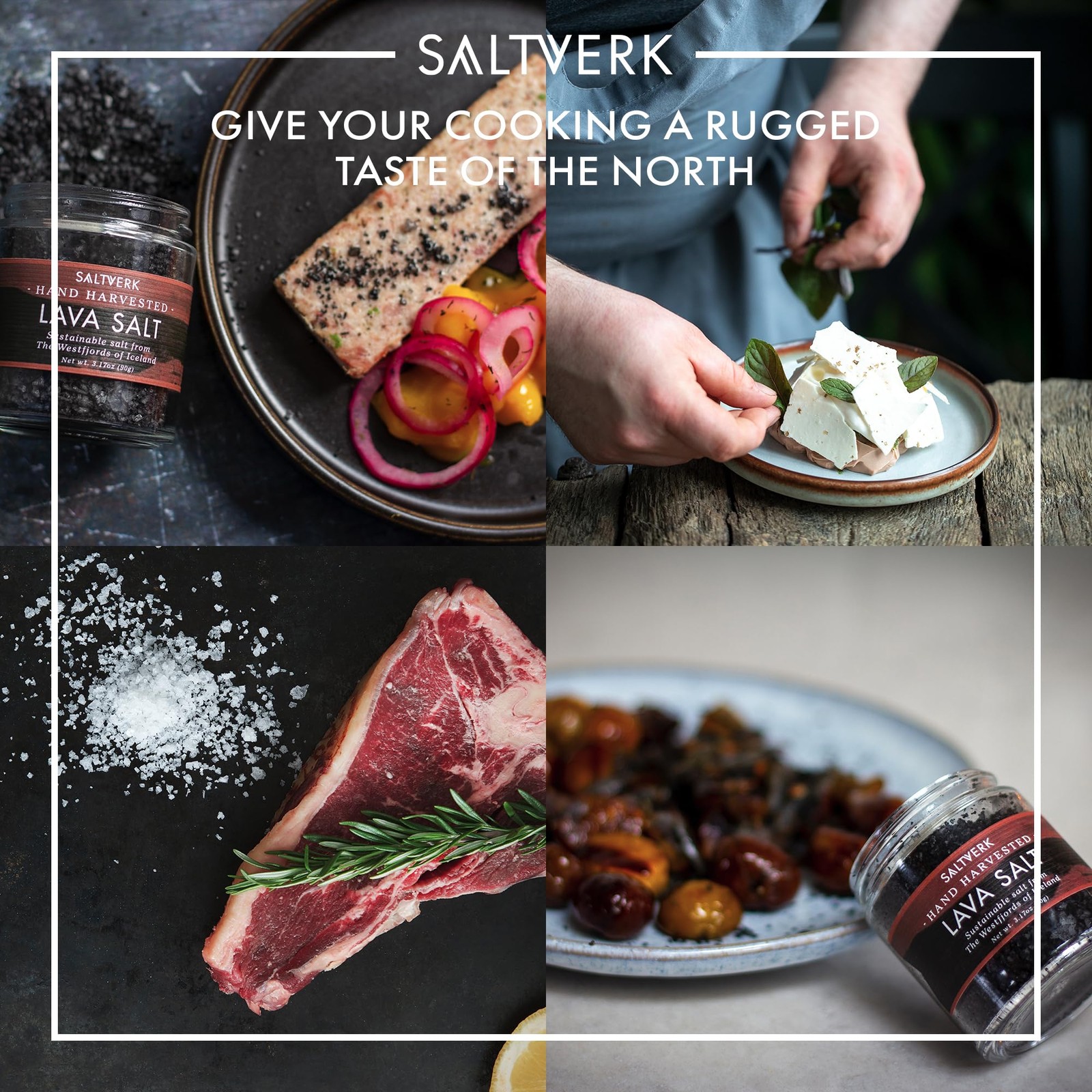 Salt Gift Sets – Flaky, Lava, Birch Smoked, Arctic Thyme Sea Salts- Gourmet, …