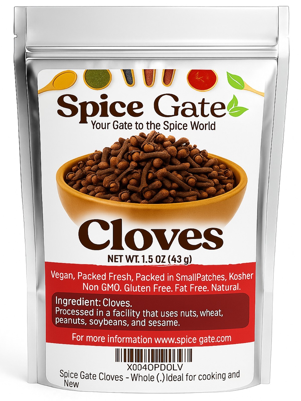 Spice Gate Cloves – Whole (1.5 oz) Ideal for cooking and tea