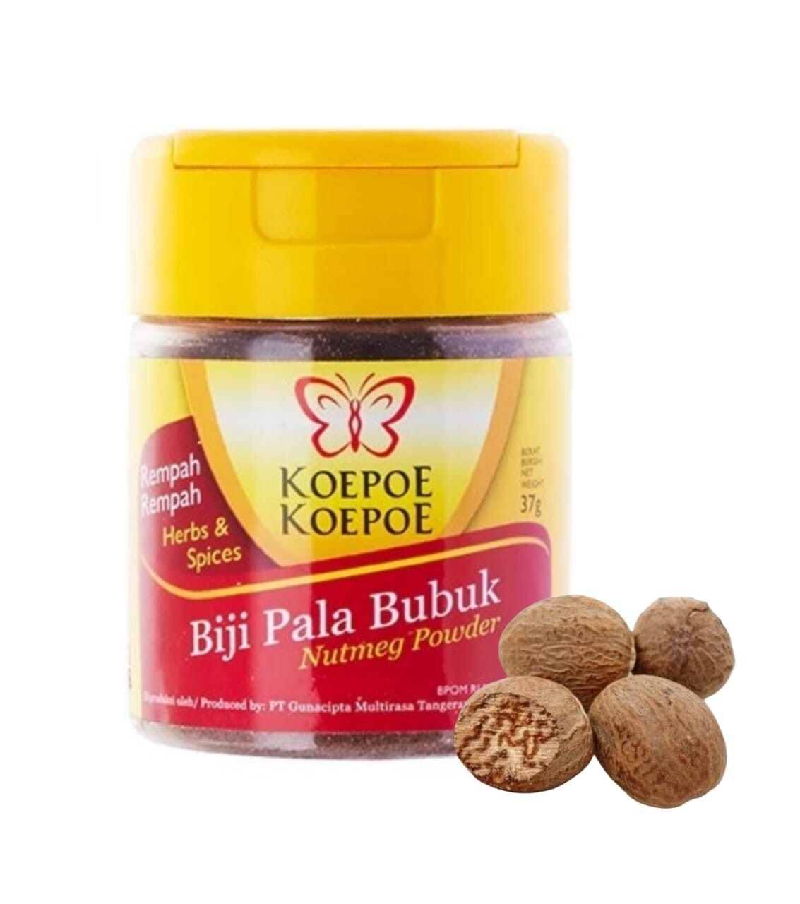 Koepoe Koepoe, Rempah Rempah, Biji Pala Bubuk, Nutmeg Powder, 37g (Pack of 1)