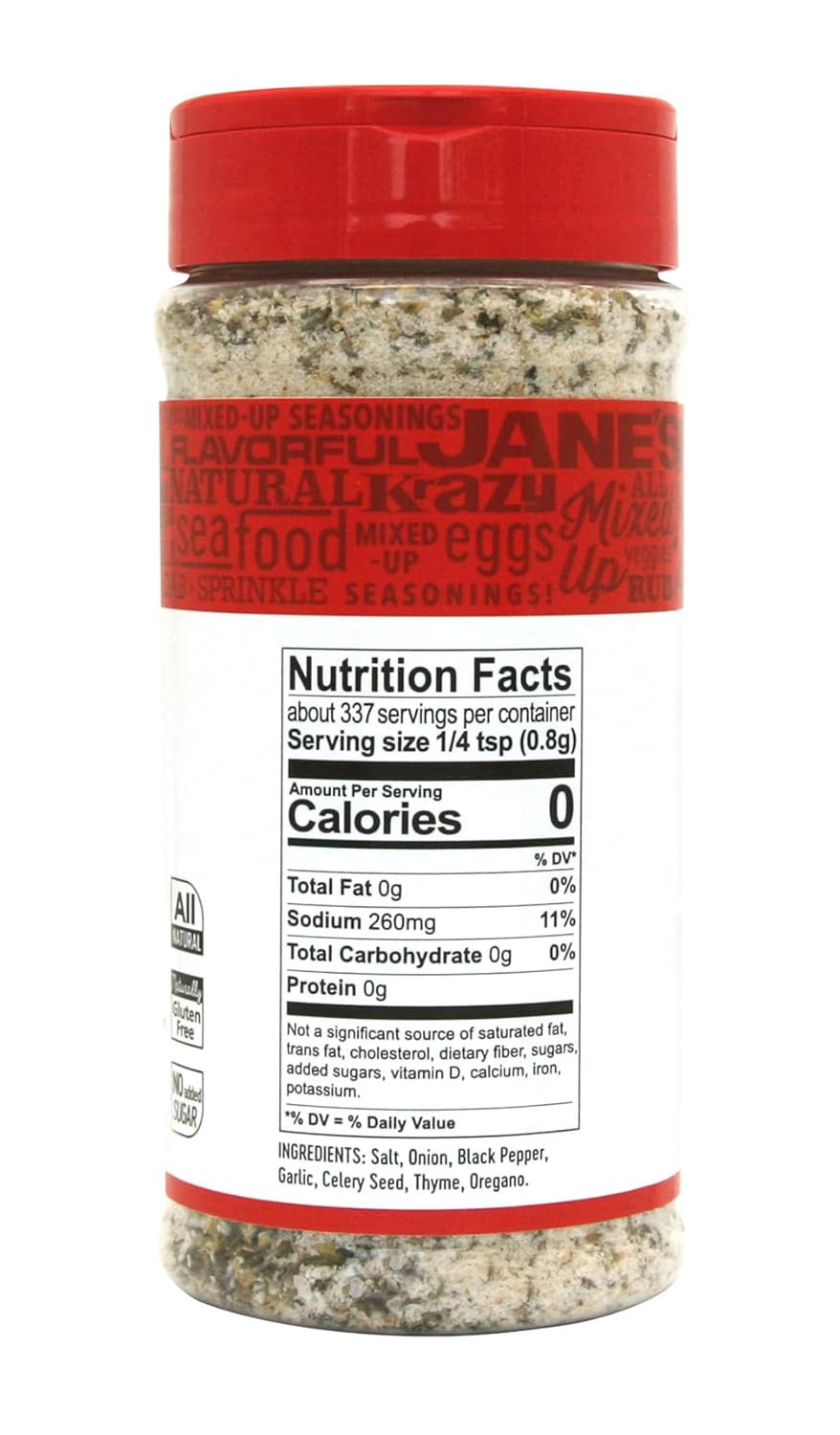 Jane’s Krazy Mixed-up Original Salt Blend 9.5 Oz (Pack of 3)