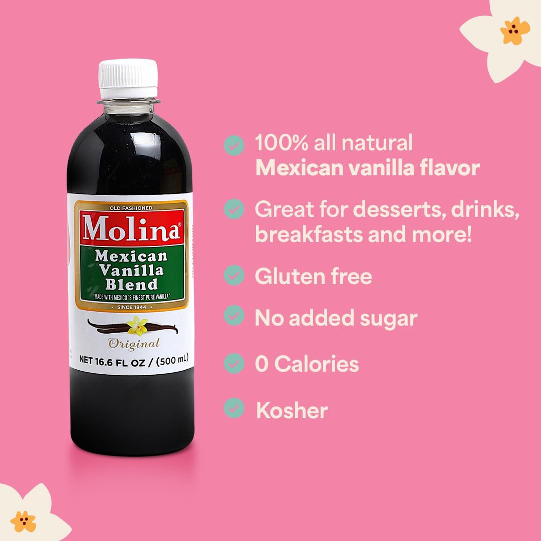 16.6Oz (500Ml) Vanilla Blend Flavoring for Baking Cooking Desserts Drinks