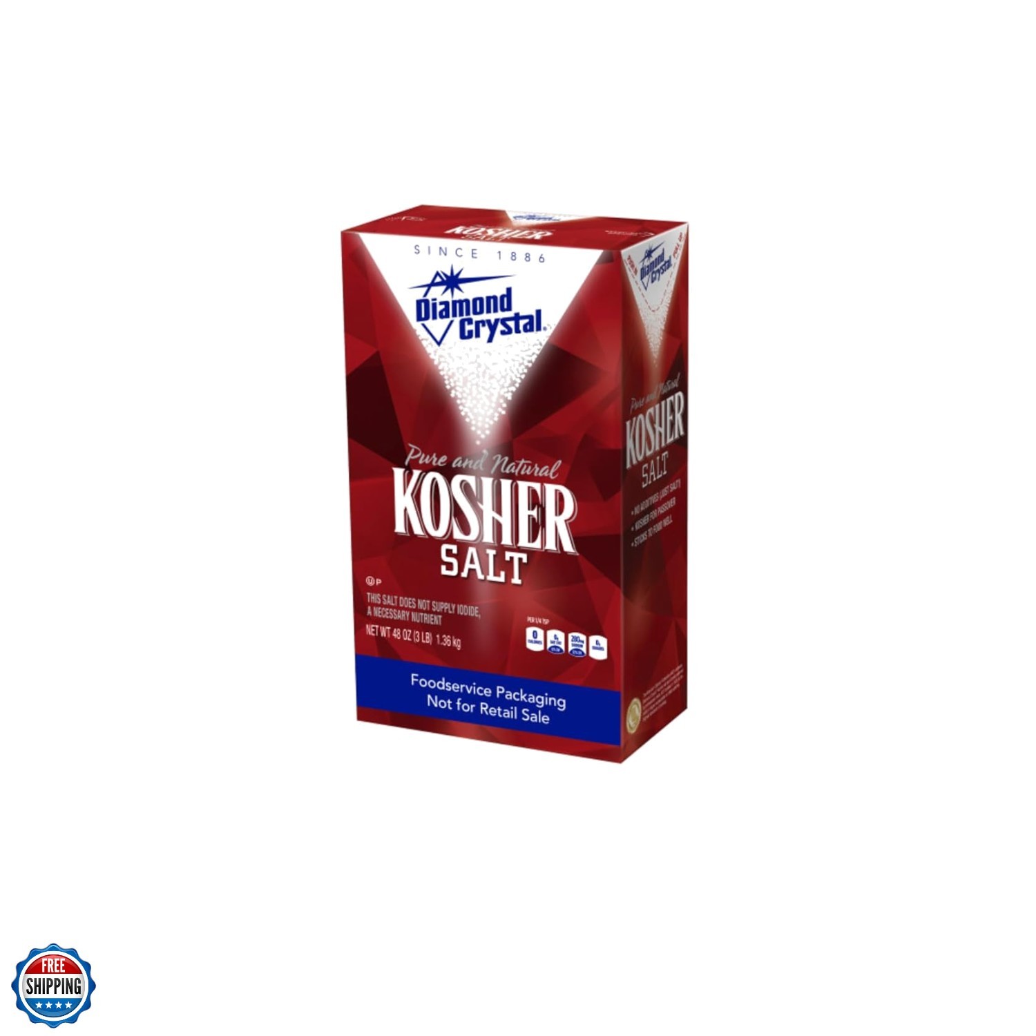 Kosher Salt – Full Flavor, No Additives – Pure and Natural Since 1886 Restaur…