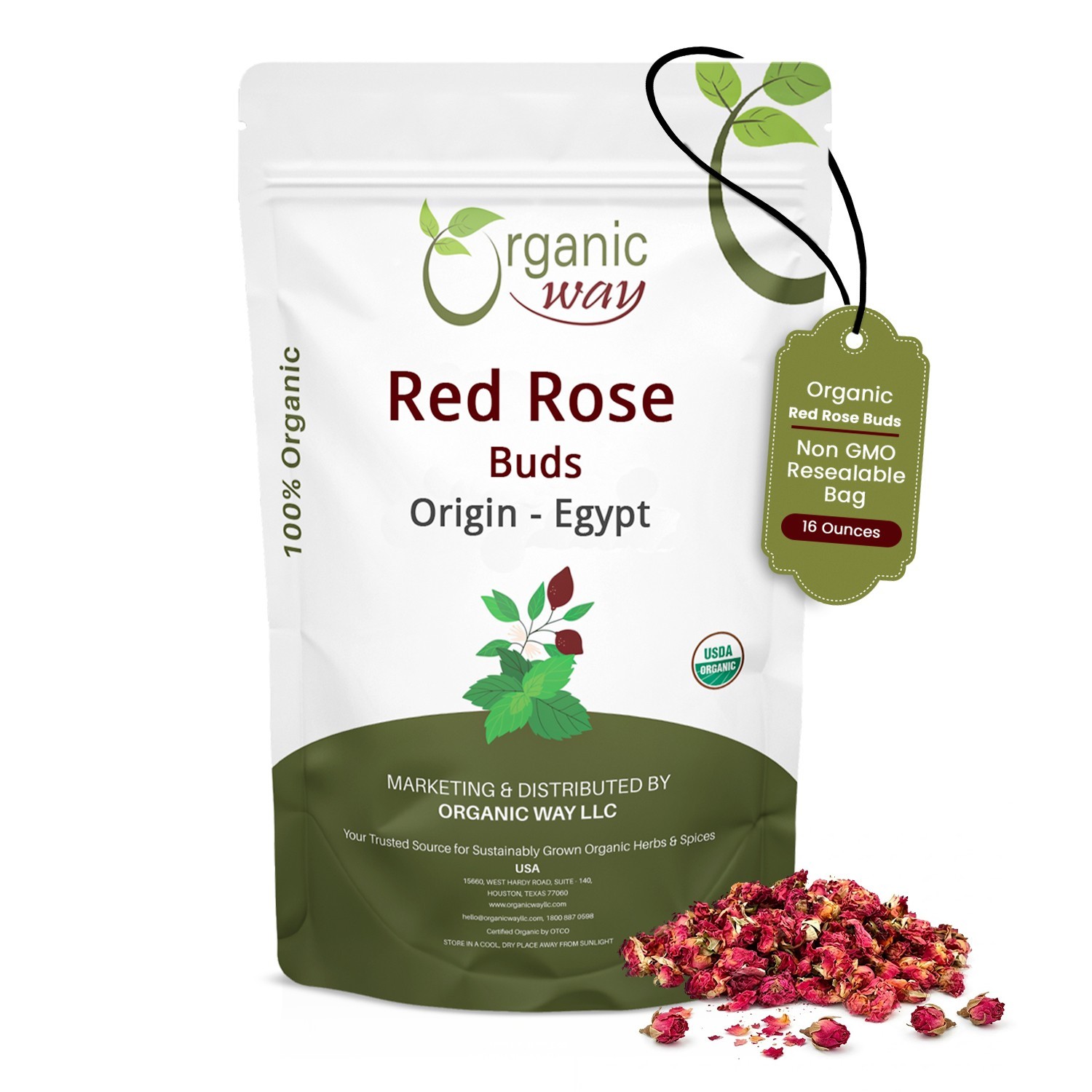 Natural Way Red Rose Buds