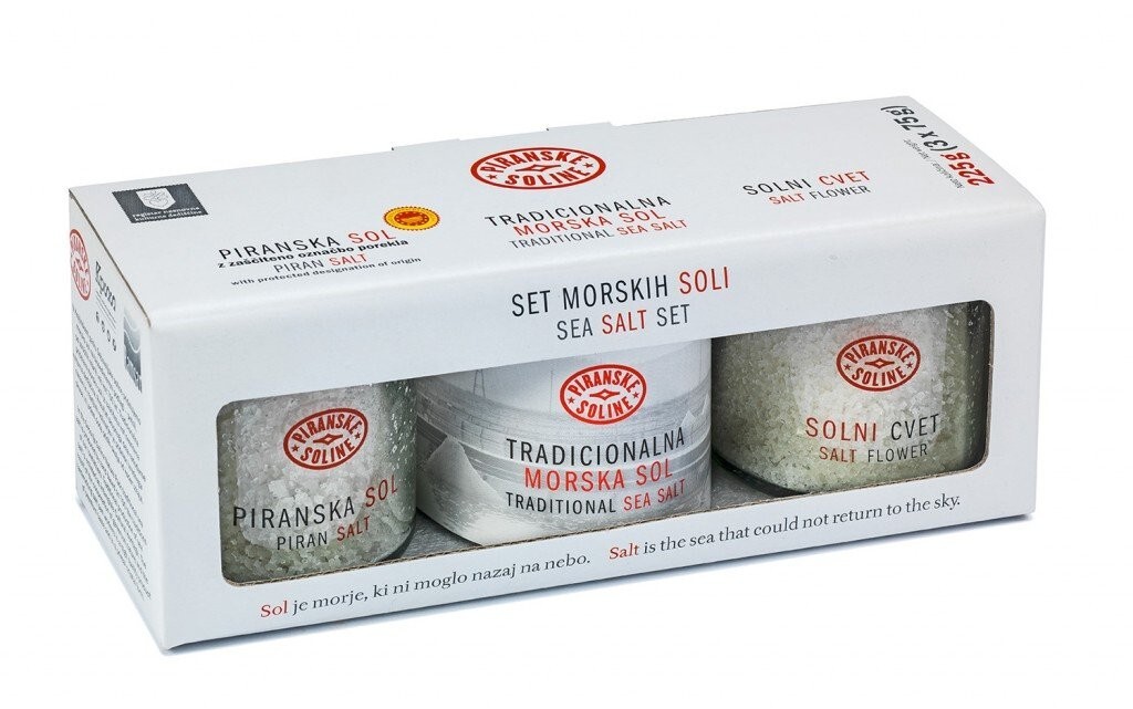 Piranske Soline Sea Salt gift set (Sea Salt Set 3 x 75g)