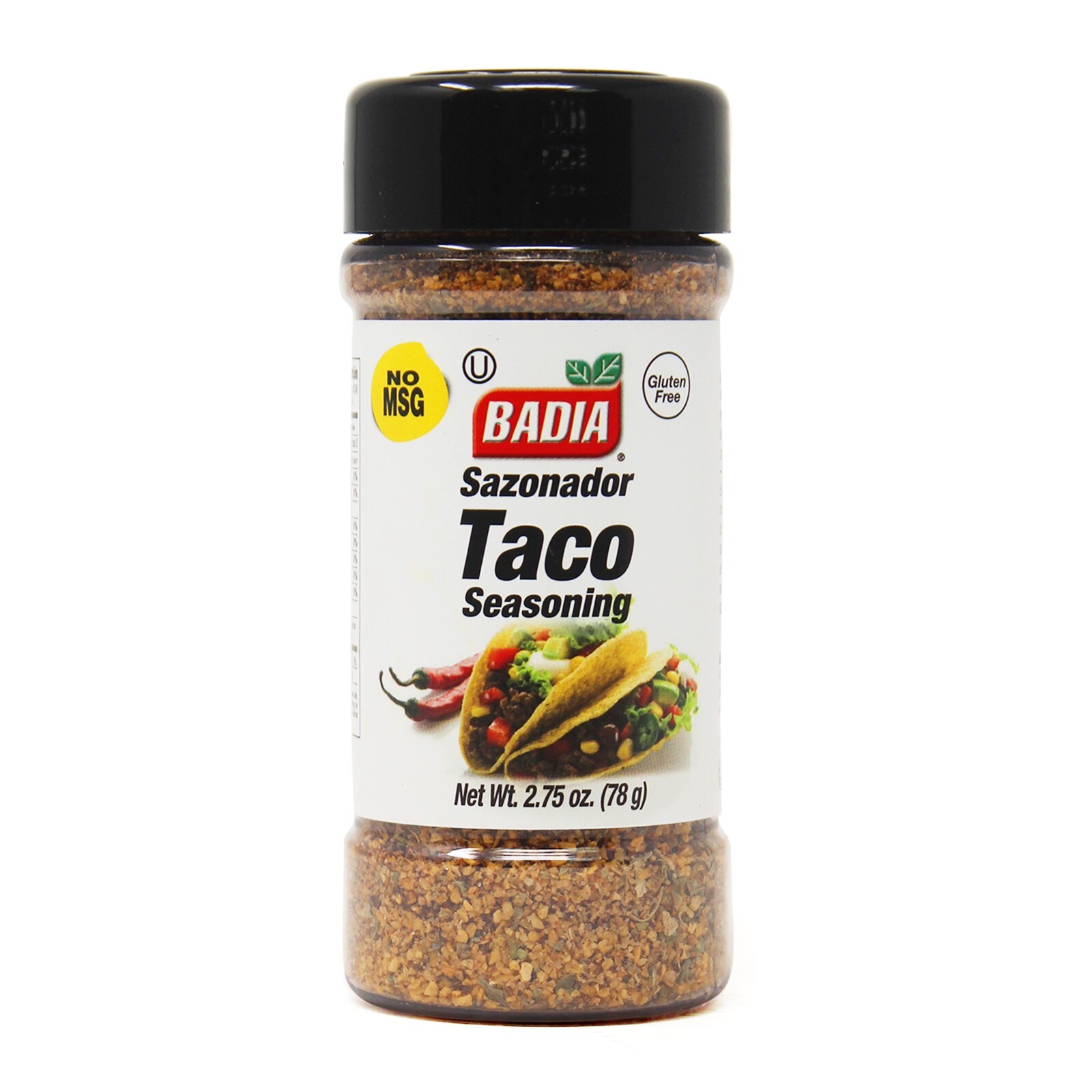 Badia Taco Seasoning, Sazonador, Gluten Free, Kosher, 2 oz Bottle