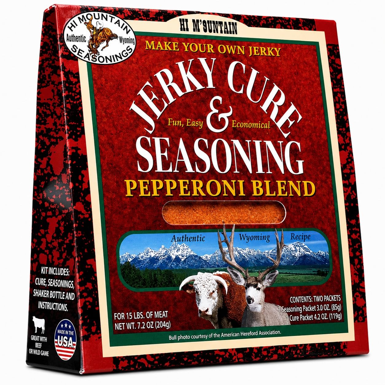 Hi Mountain Jerky Seasoning and Cure Kit | PEPPERONI BLEND Beef Jerky Seasoni…