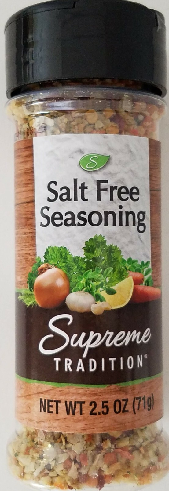 Salt Free Seasoning 2.5 oz (71g) Flip-Top Shaker Bottle