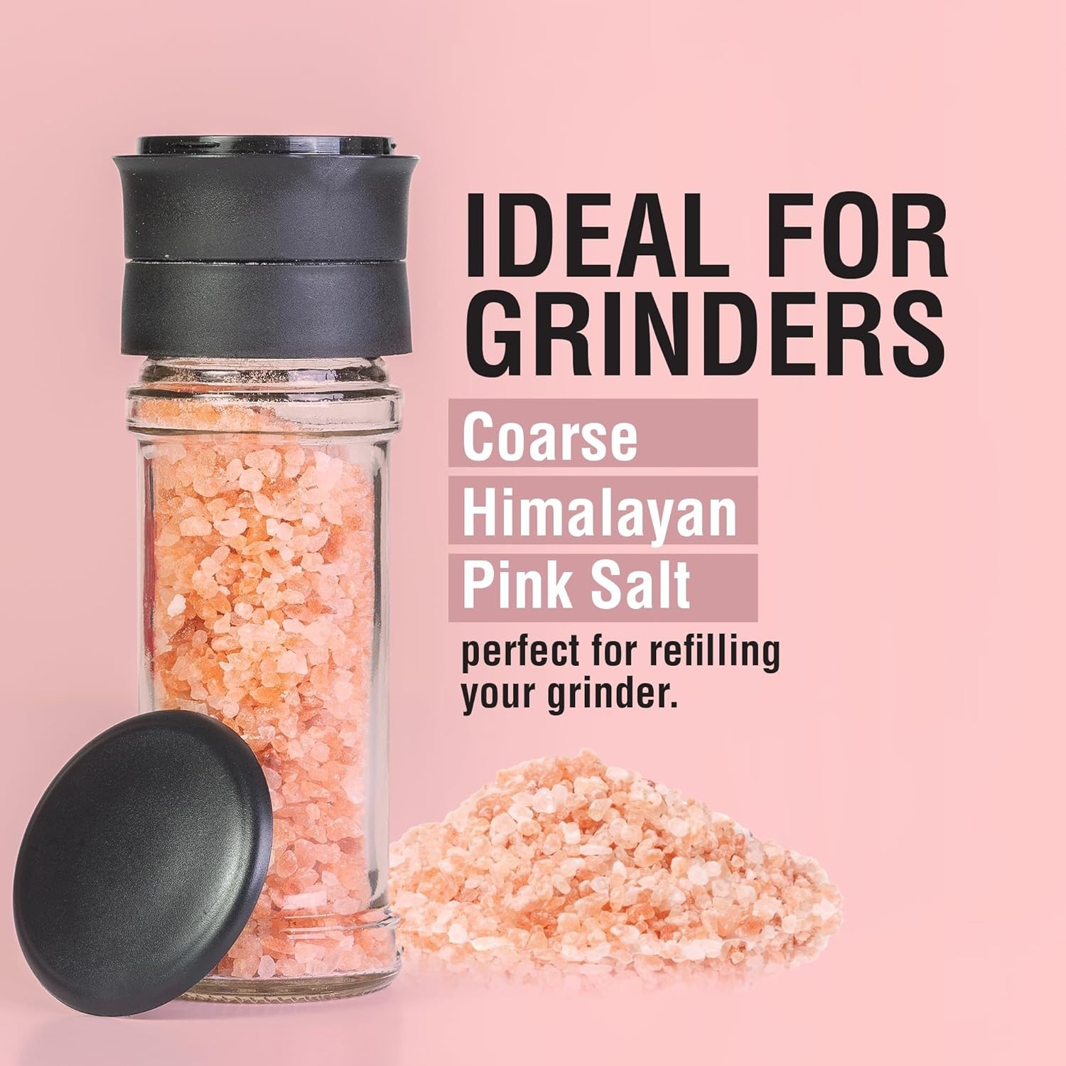 Gourmet 2.2 lb Himalayan Pink Salt for Grinder Refill – Natural Flavor Enhancer