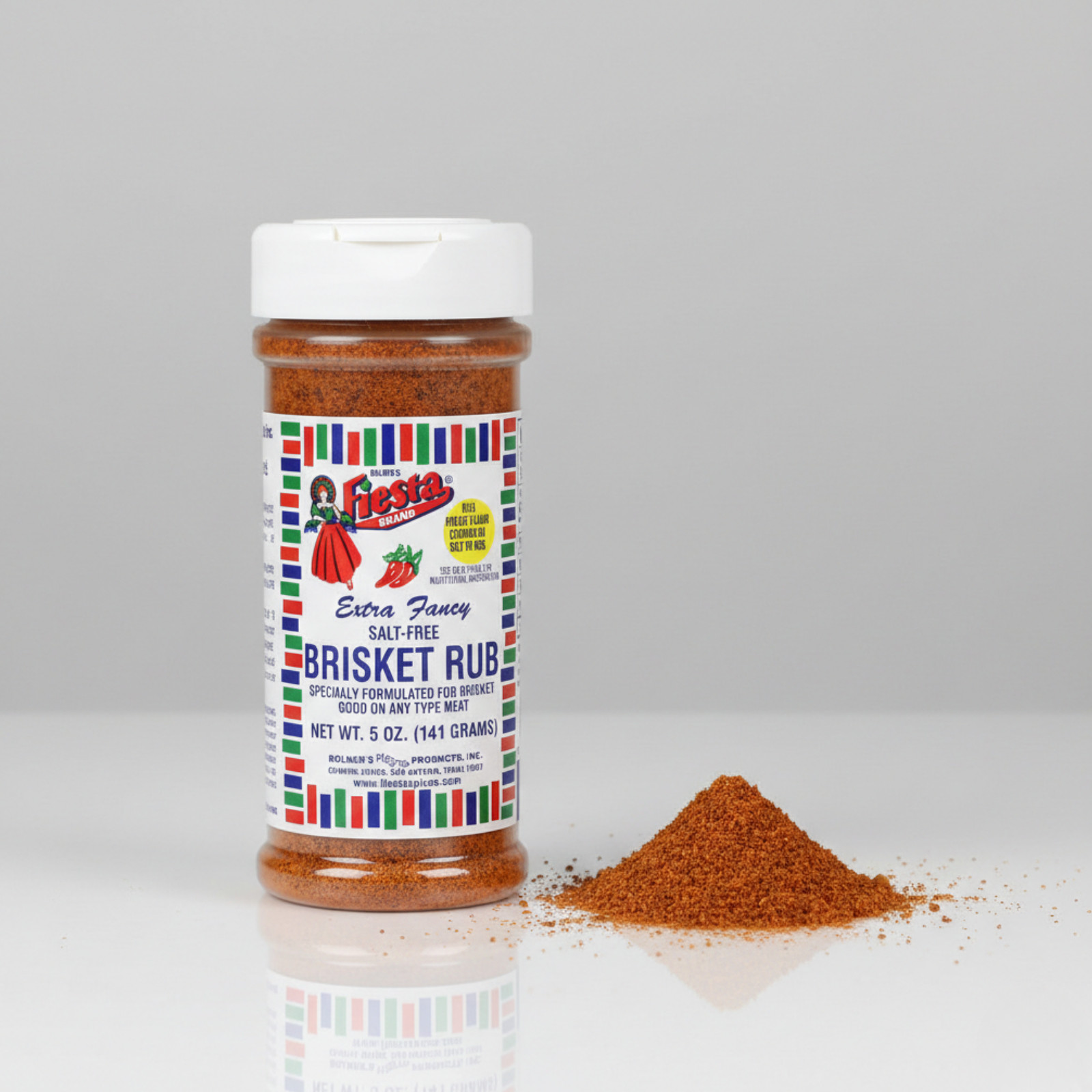 Bolner’s Fiesta Salt-Free Brisket Rub 5 oz No Sodium BBQ Texas Spice