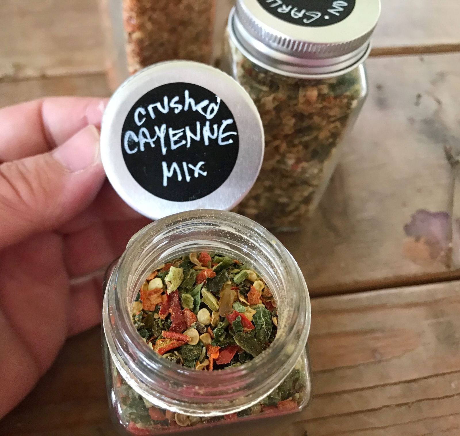 Crushed Hot Red / Green Cayenne Pepper Mix – No other ingredients just dried and