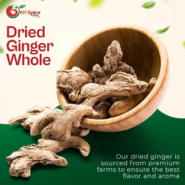 Ginger Root (Rhizome), Ginger Whole Dried – Premium Quality by NY Spice
