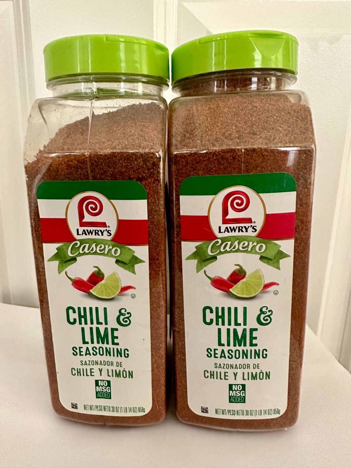 Lawry’s casero chili & lime seasoning 30 oz 2 pack