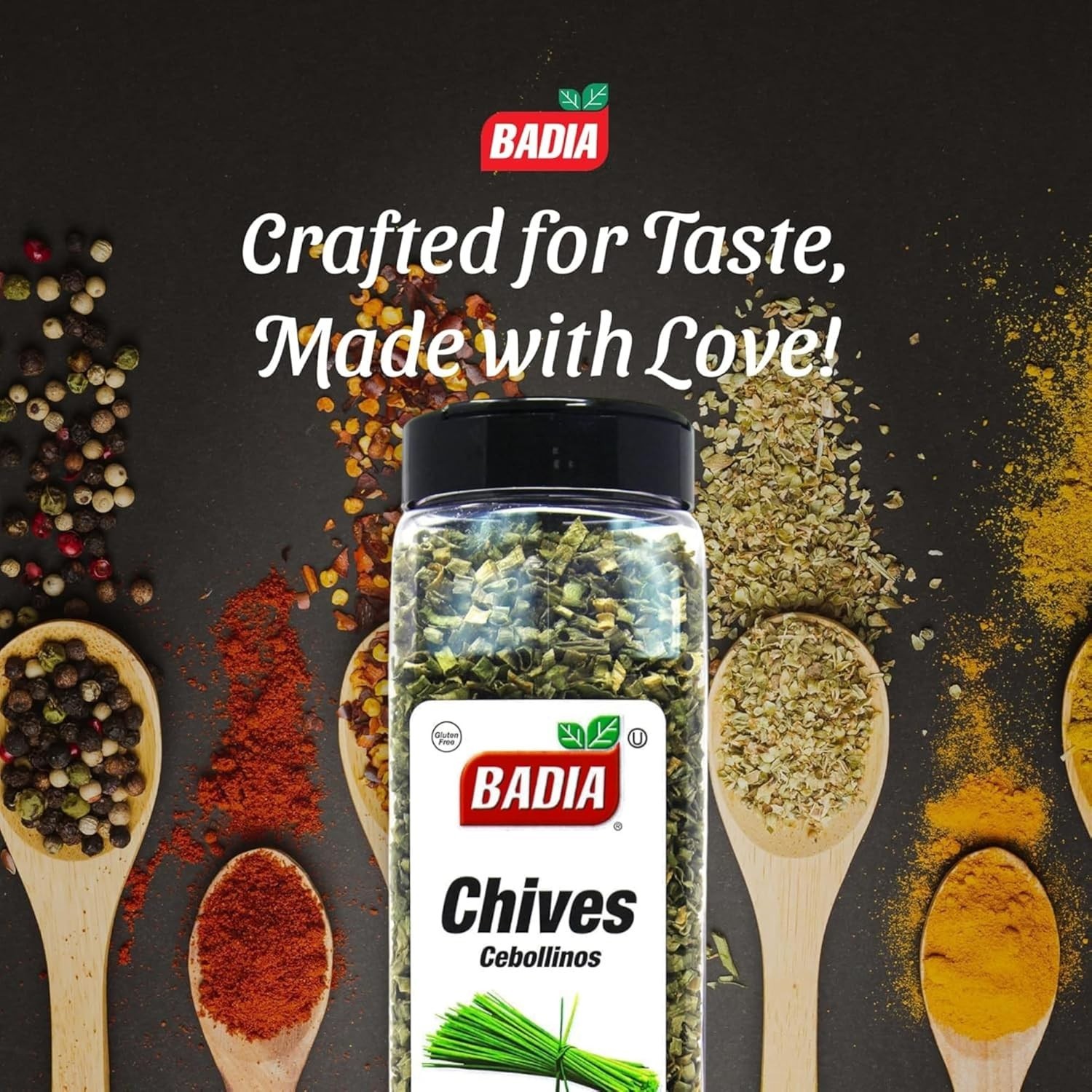 Badia Chopped Chives 2.5 oz Bottle – Dried, Dehydrated, Kosher Cebollinos