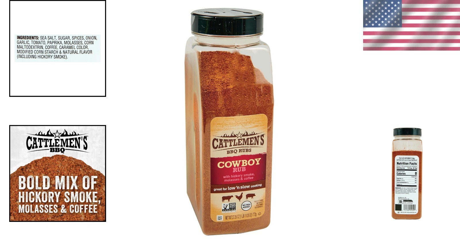 Cattlemen’s Cowboy Rub, 27.25 oz – Bold BBQ Seasoning Blend
