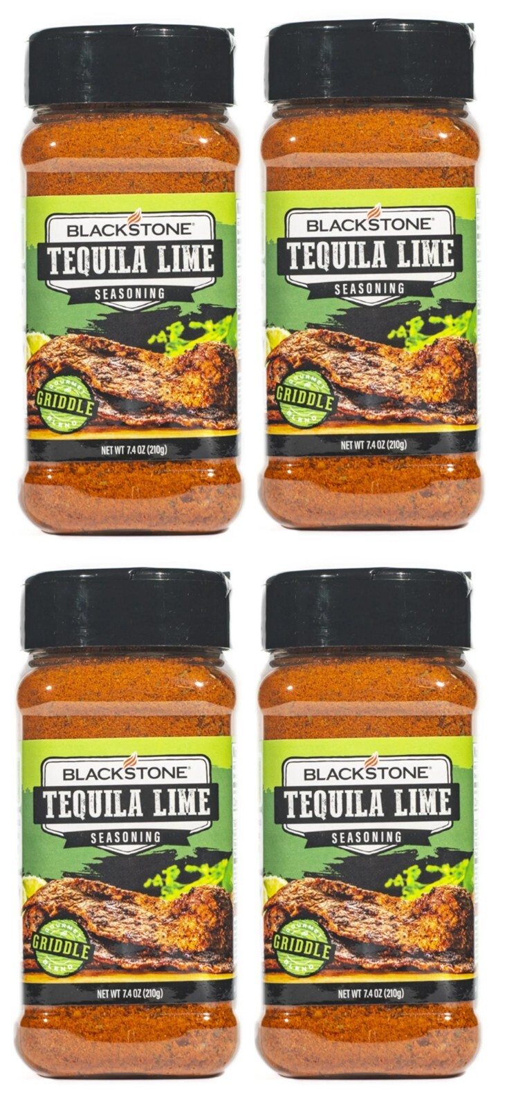 Blackstone Tequila Lime Seasoning – 4 Pack 7.4 oz Bottle – Gourmet Griddle Blend