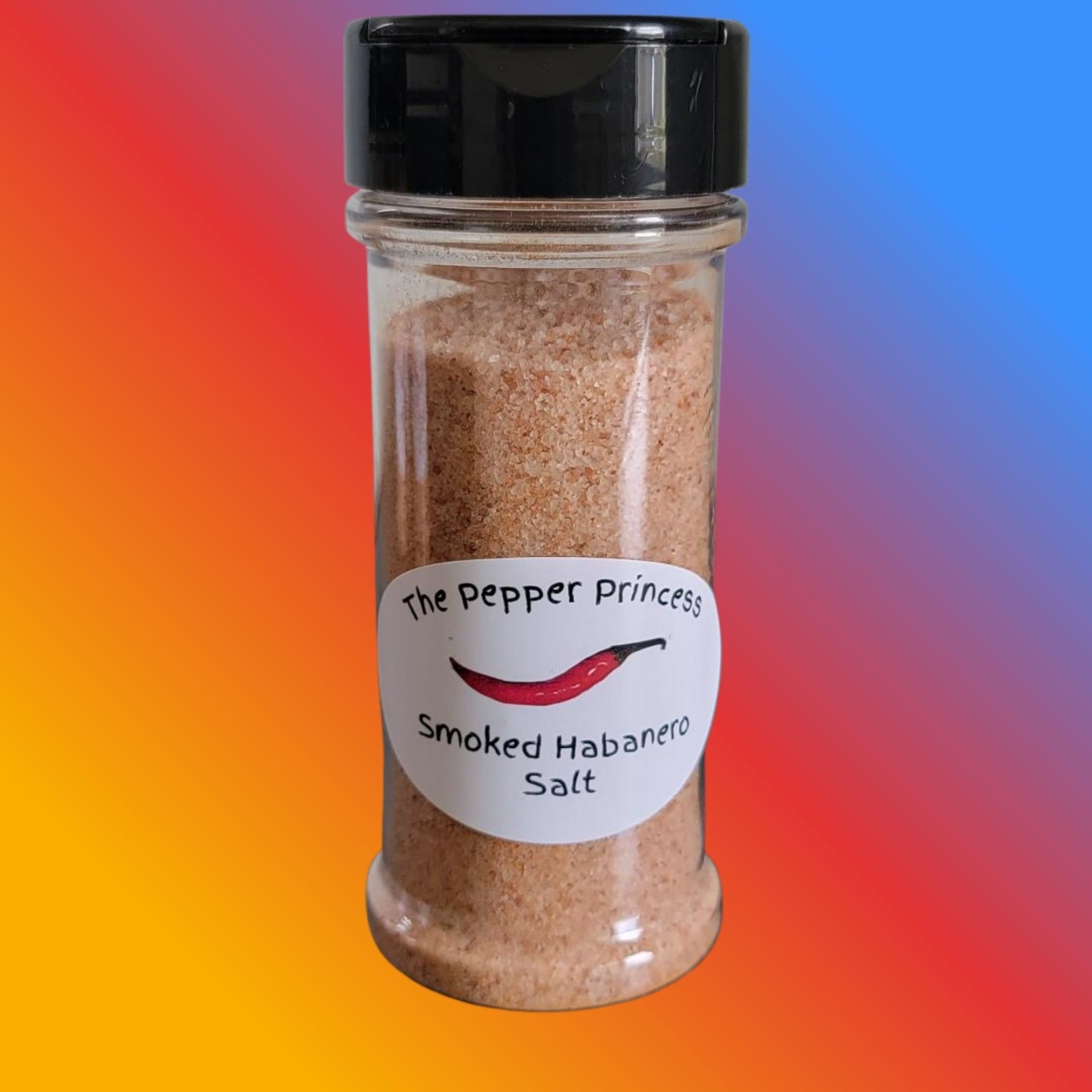 Handcrafted Smoked Habanero Salt – Gourmet Spicy Finishing Salt for Foodies