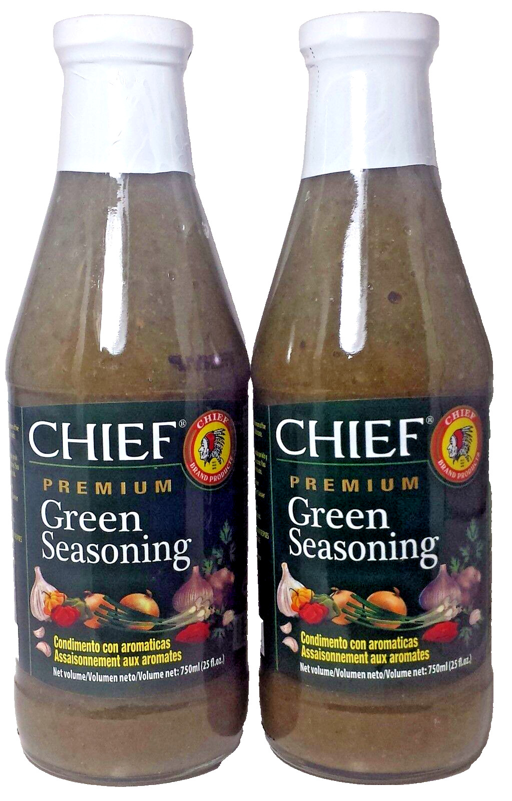 Chief Premium Green Seasoning – 25 oz each – 2 Bottles