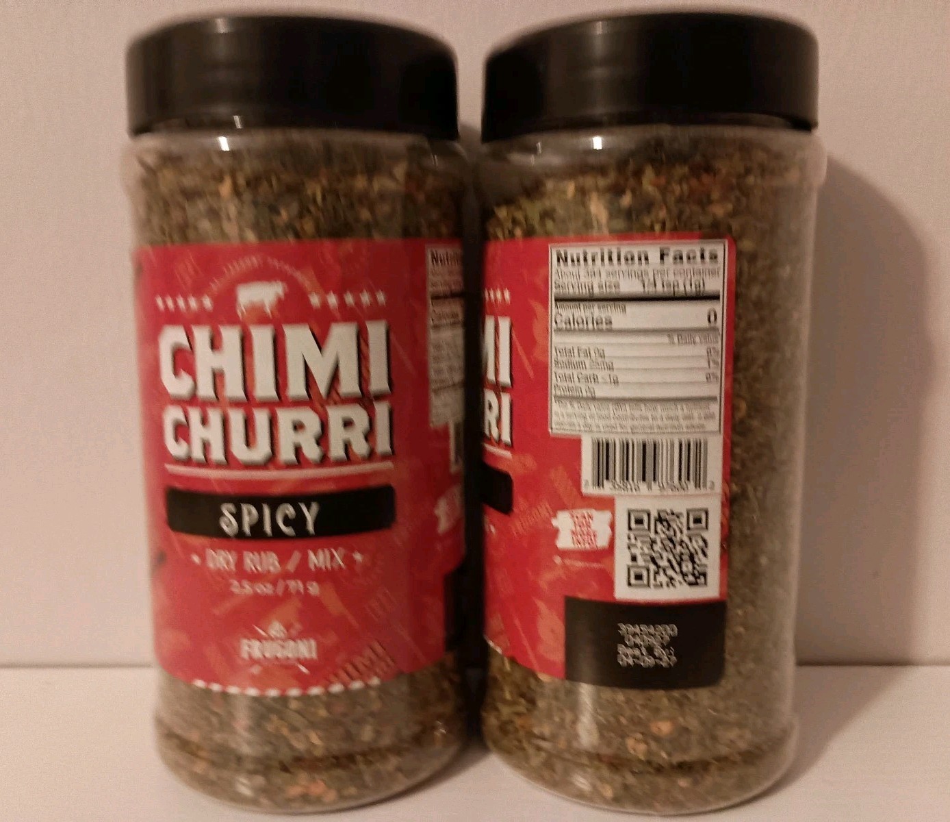 2 Frugoni Chimichurri Spicy Seasoning & Rub For Pork Poultry Fish Beef 2.5 Oz.