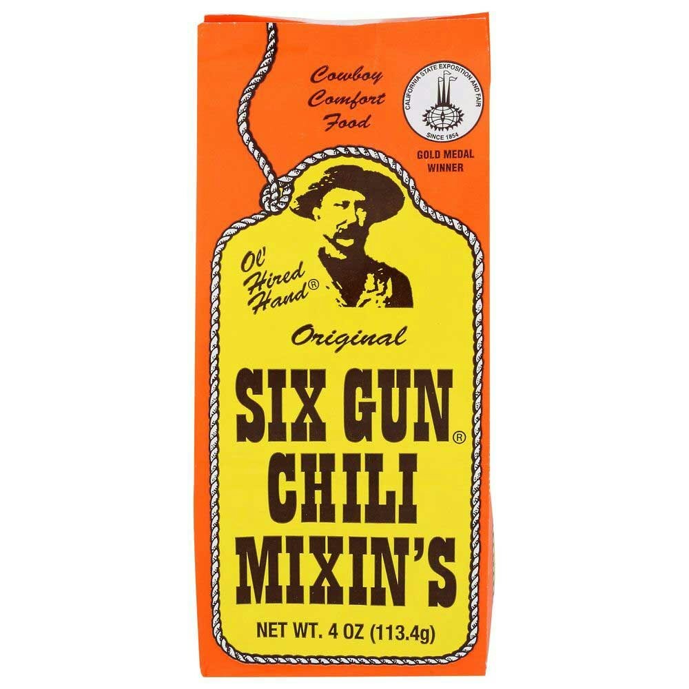 Six Gun Original Chili Mixins – 4 Ounce (Pack of 12)