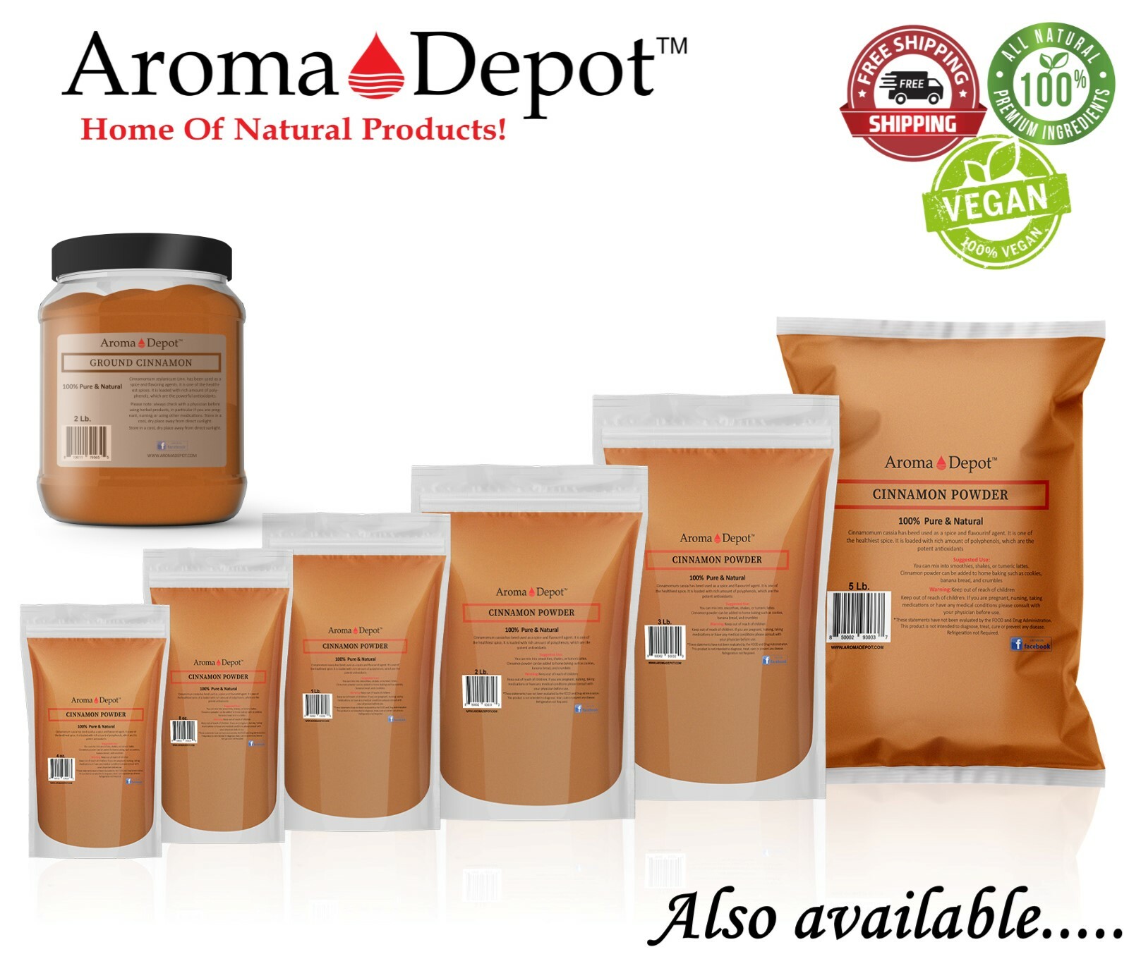 2lb Cinnamon Powder 100% Ground Pure Natural Canela Indonesia Cassia