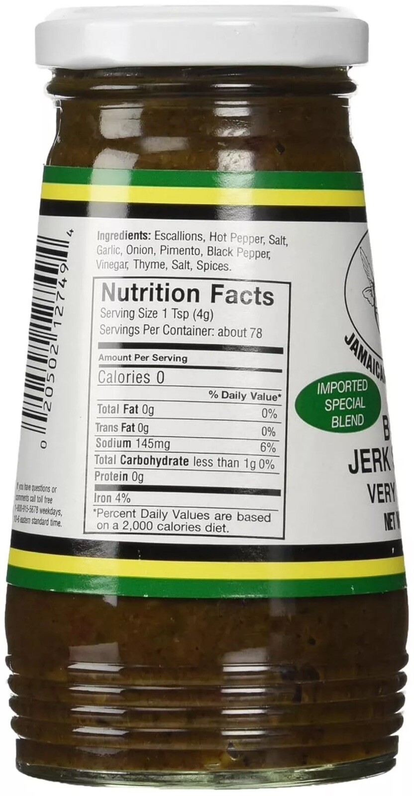 Jamaican Country Style Boston Jerk Seasoning – Very Hot & Spicy (10 oz, 5 Pack)