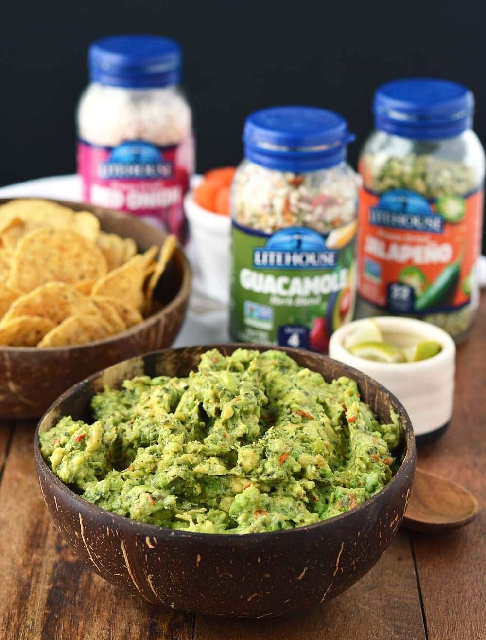 Spicy Freeze Dried Guacamole Mix – Gluten-Free & Vegetarian, 2 Jars of 0.85 Oz