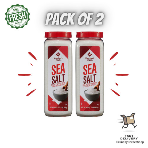 2 Pack Member’s Mark Sea Salt (36 oz.)