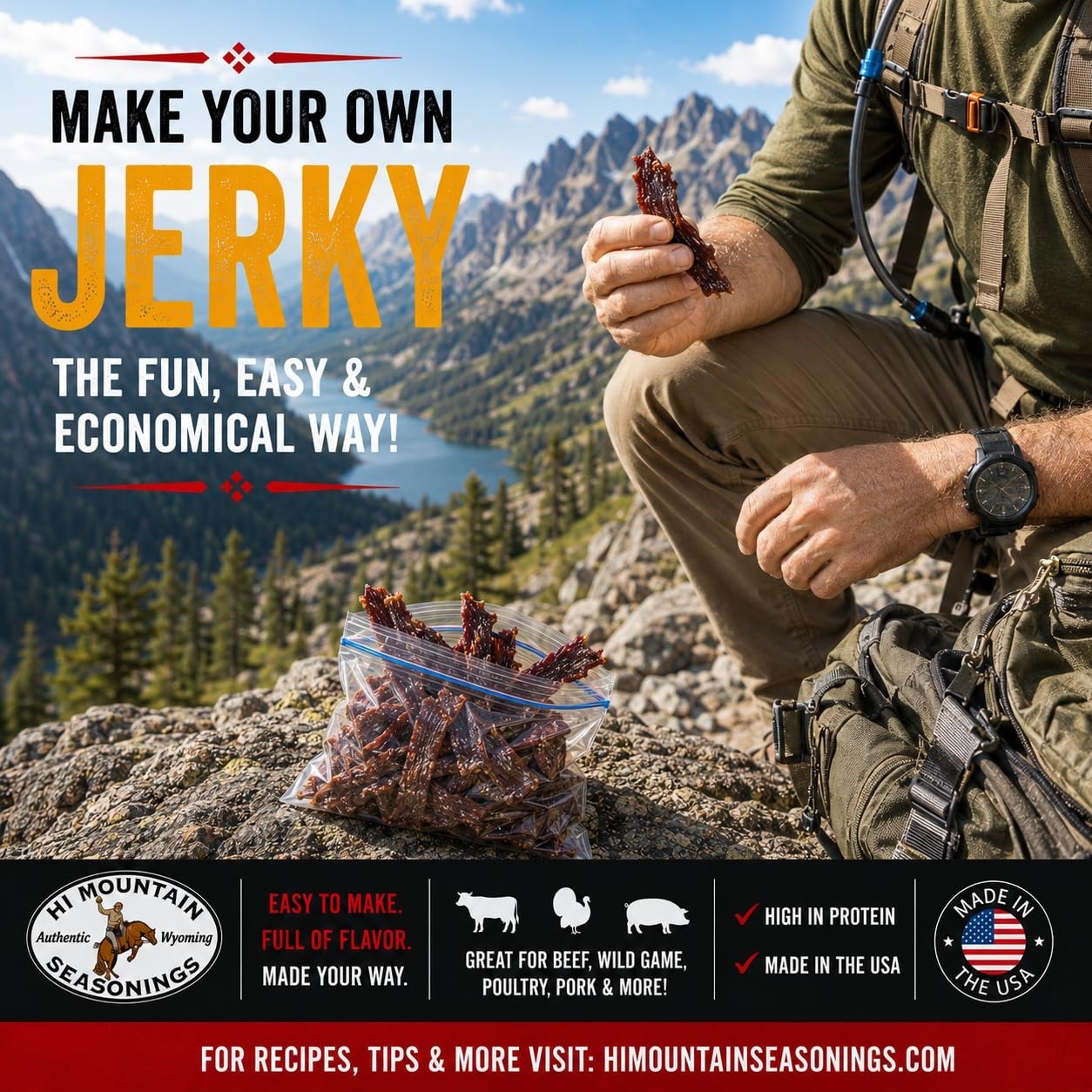 Gourmet Jerky Seasoning and Cure Kit – Easy Instructions for Delicious Results