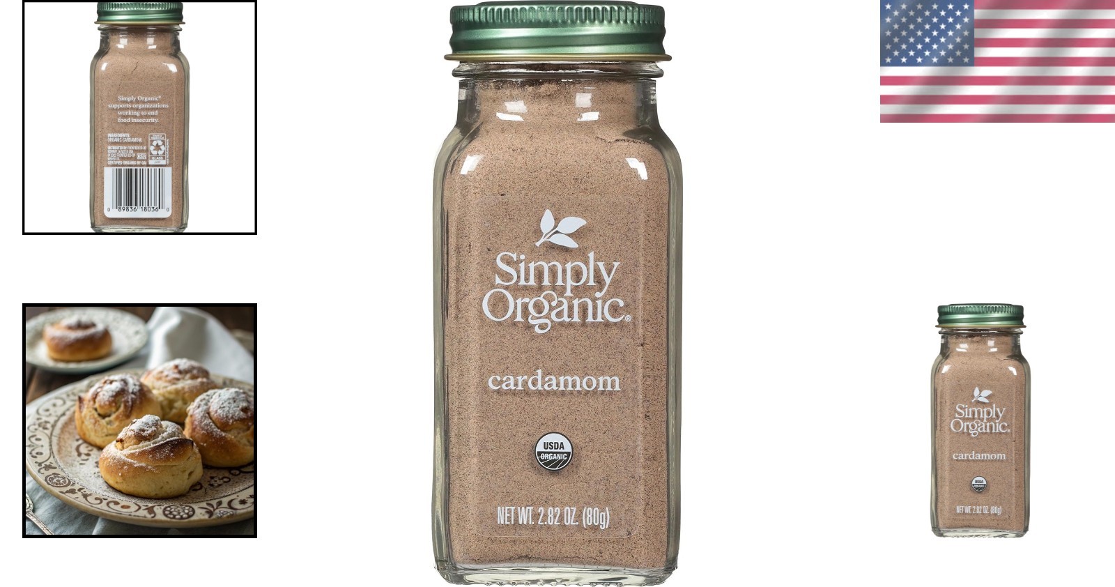 Ground Cardamom, 2.82 oz – Organic & Kosher