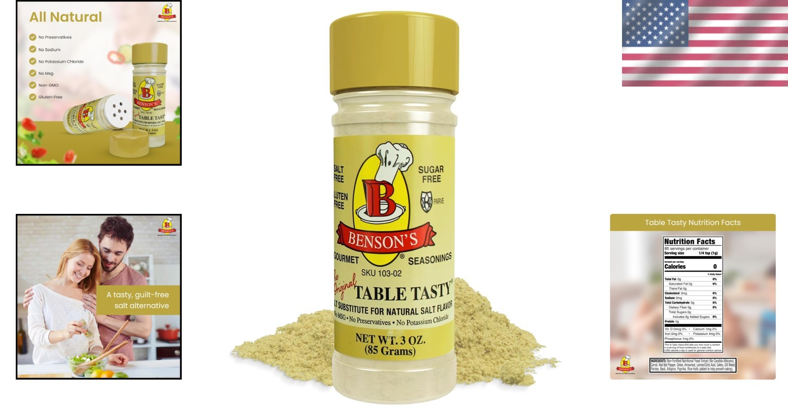 Gourmet Salt Substitute – No Sodium, No Potassium Chloride
