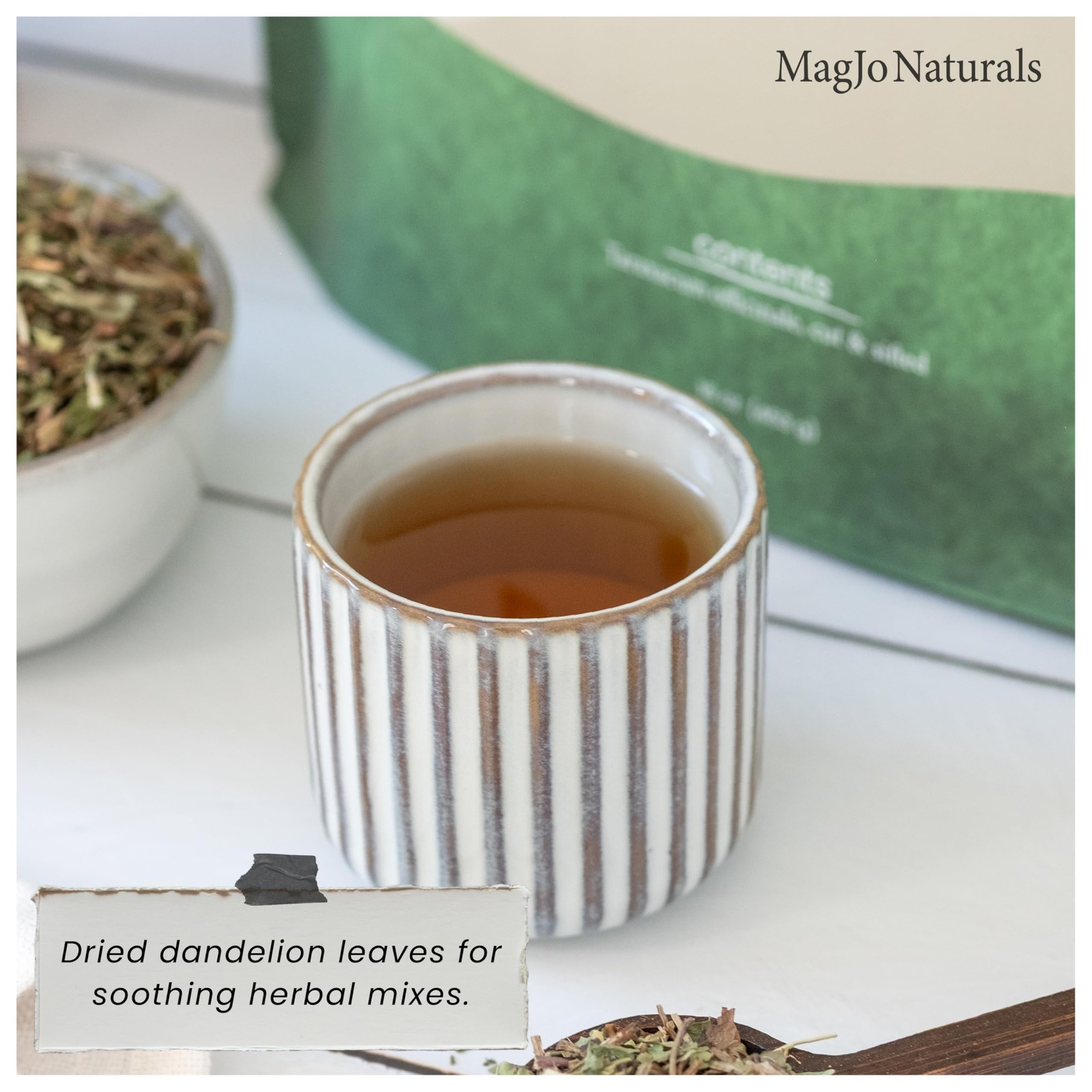 MagJo Naturals Wild-Harvest Dandelion Leaf (16 16 Ounce (Pack of 1), Green