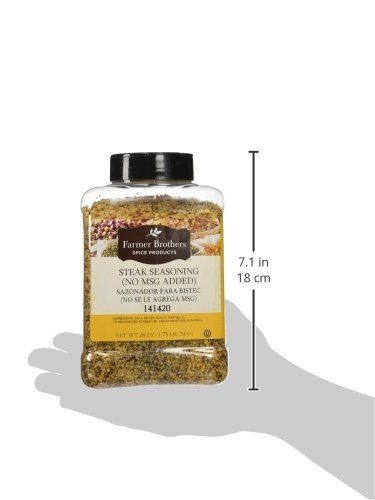 Steak Seasoning (No MSG Added) x2 1.75 LB each #141420 Farmer Brothers spices