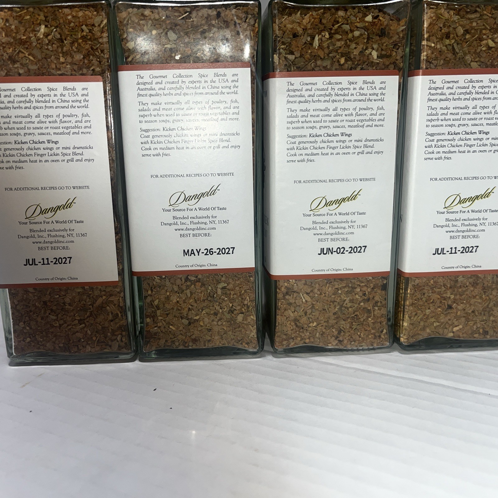 4 Pack Kickin’ Chicken Finger Lickin’ Spice Blend 9.17oz Each Gourmet Seasoning