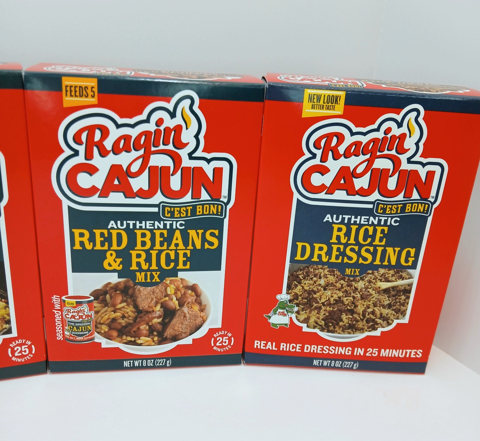 Ragin Cajun Red Beans, Bisque, Jambalaya, Shrimp Grits, Rice Dr Lot Of 5 Seafood