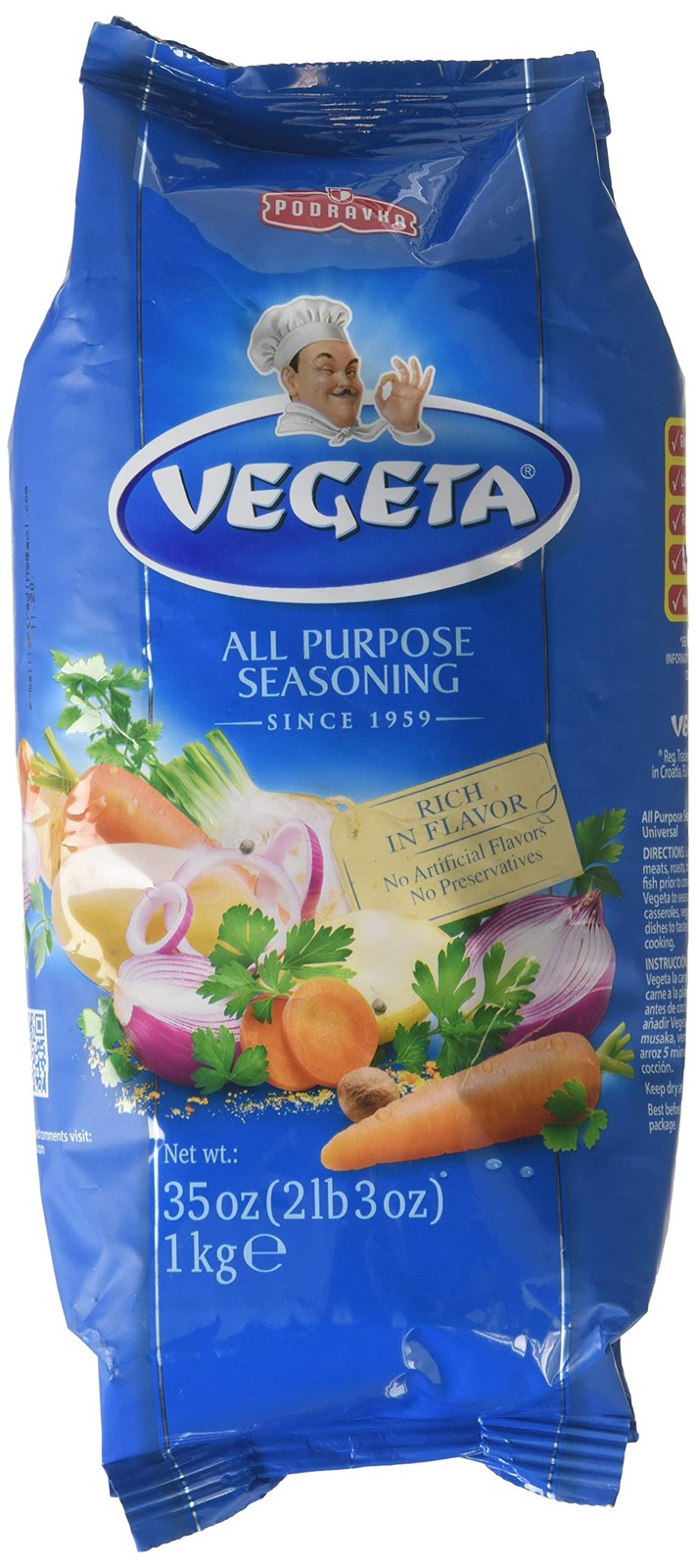 Podravka Vegeta Gourmet Seasoning And Soup Mix 1 Kg Bag